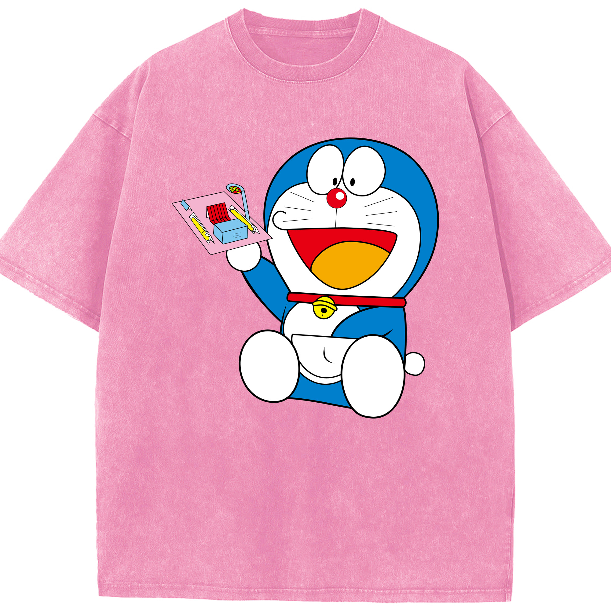 （画像用） ドラえもん Doraemon 綿100% ヴィンテージ風 半袖Tシャツ（フロントプリント）